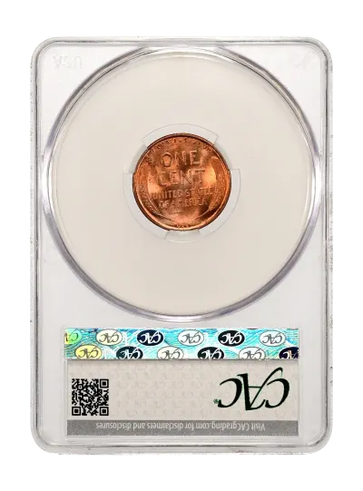 CAC Grading Coin Reverse