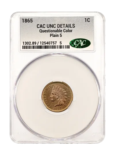 CAC Grading Coin Obverse