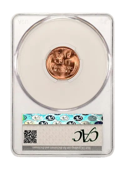 CAC Grading Coin Reverse