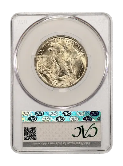 CAC Grading Coin Reverse