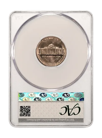 CAC Grading Coin Reverse