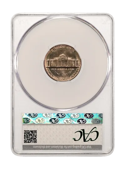 CAC Grading Coin Reverse