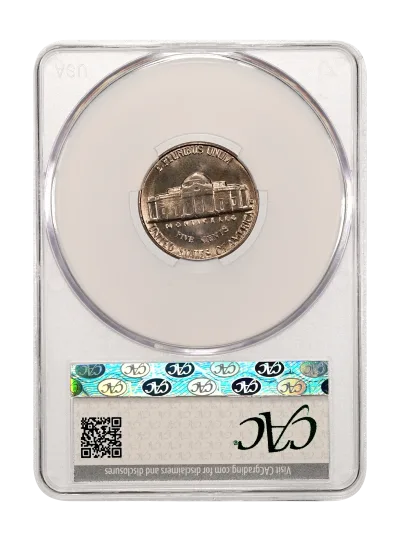 CAC Grading Coin Reverse