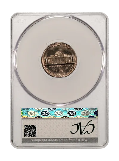 CAC Grading Coin Reverse