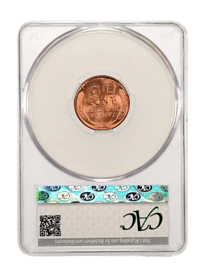 CAC Grading Coin Reverse