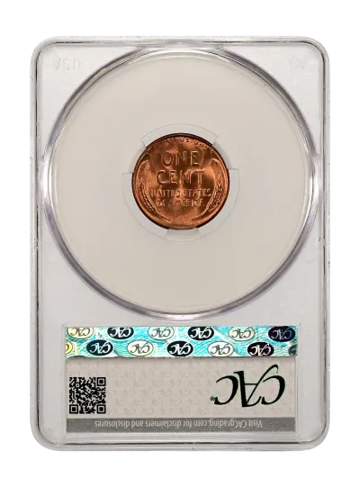 CAC Grading Coin Reverse