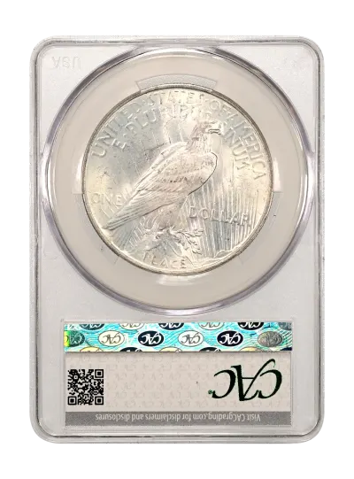 CAC Grading Coin Reverse