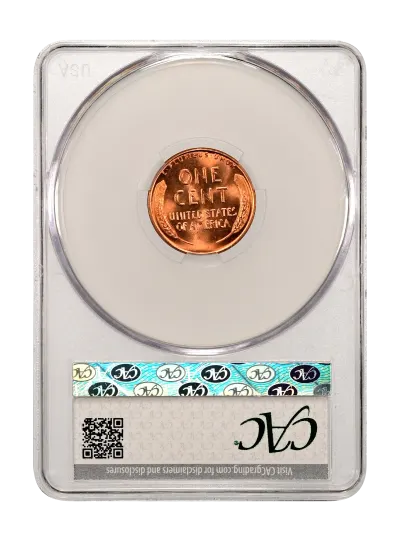 CAC Grading Coin Reverse