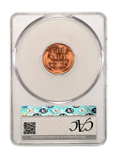 CAC Grading Coin Reverse