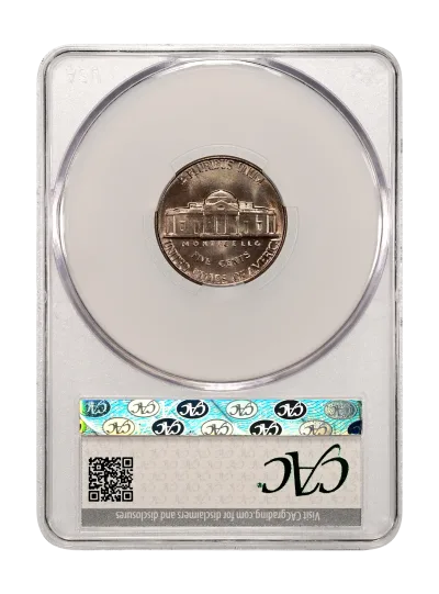 Jefferson Nickels | 1956 5c MS65 CACG Certification 751973925 | CAC Grading