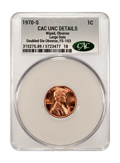 CAC Grading Coin Obverse