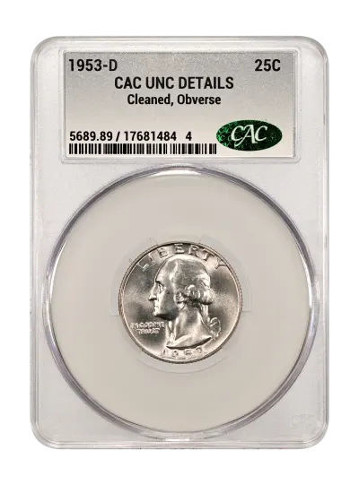 CAC Grading Coin Obverse