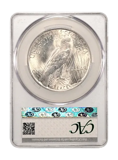 CAC Grading Coin Reverse