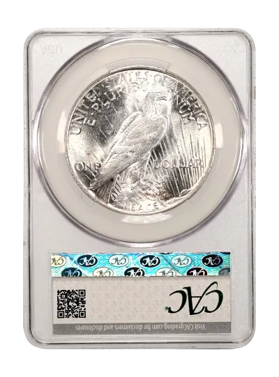CAC Grading Coin Reverse