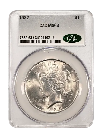 CAC Grading Coin Obverse