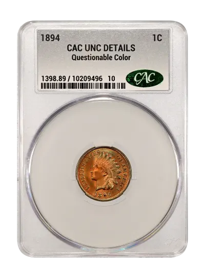 CAC Grading Coin Obverse