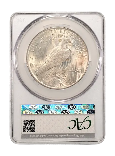 CAC Grading Coin Reverse