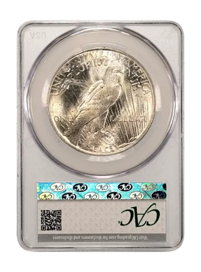CAC Grading Coin Reverse