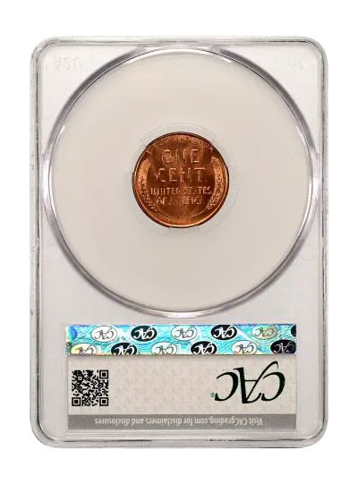 CAC Grading Coin Reverse