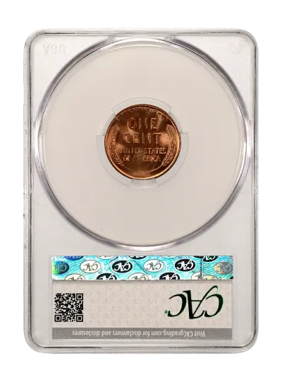 CAC Grading Coin Reverse