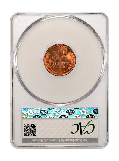 CAC Grading Coin Reverse