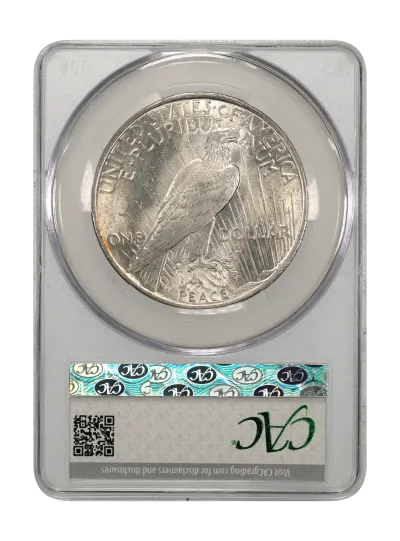 CAC Grading Coin Reverse