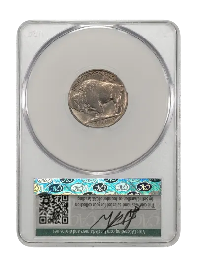 CAC Grading Coin Reverse