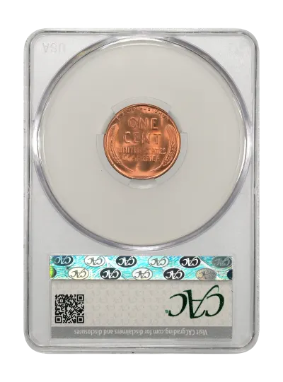 CAC Grading Coin Reverse