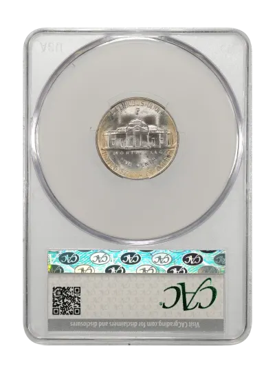 CAC Grading Coin Reverse