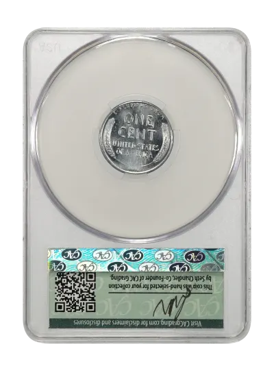 CAC Grading Coin Reverse