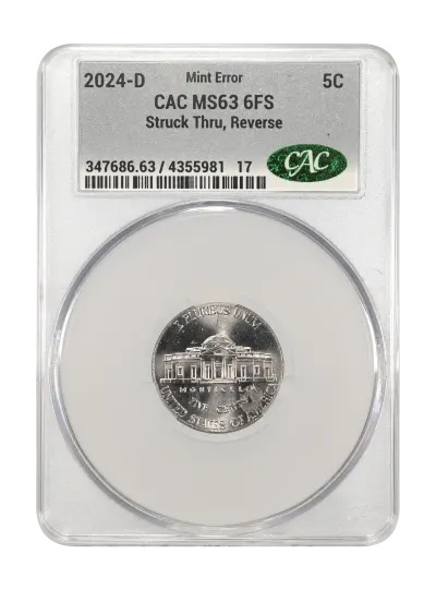 CAC Grading Coin Obverse