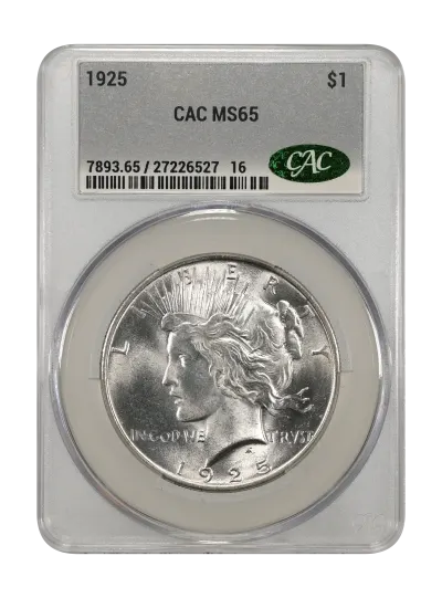 CAC Grading Coin Obverse