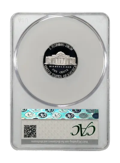 CAC Grading Coin Reverse