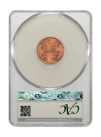 CAC Grading Coin Reverse