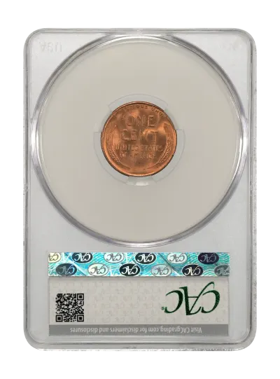 CAC Grading Coin Reverse