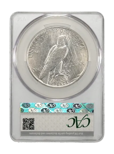 CAC Grading Coin Reverse