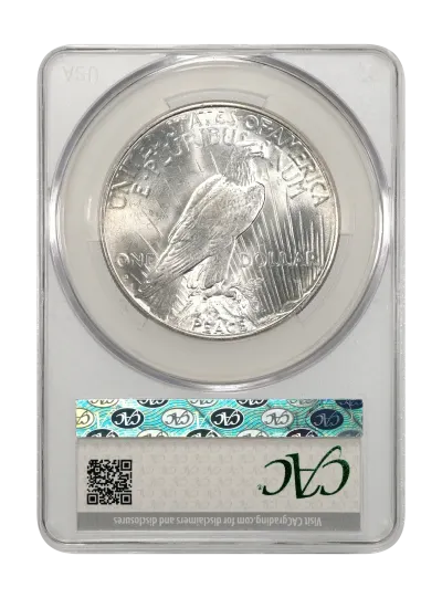 CAC Grading Coin Reverse