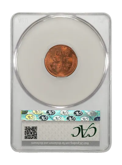 CAC Grading Coin Reverse