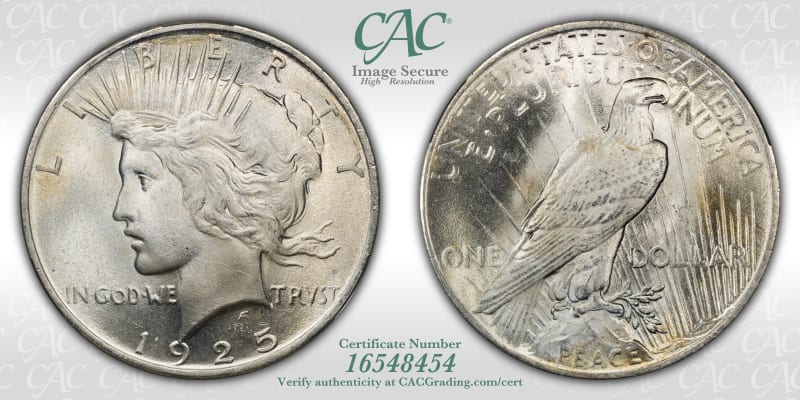 CAC Grading Coin Image Secure