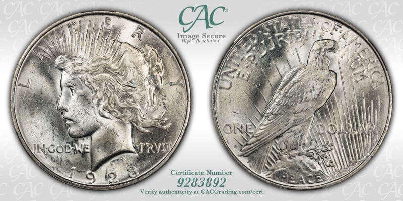 CAC Grading Coin Image Secure