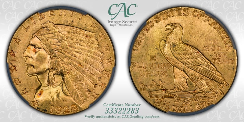 CAC Grading Coin Image Secure