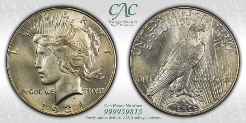 CAC Grading Coin Image Secure