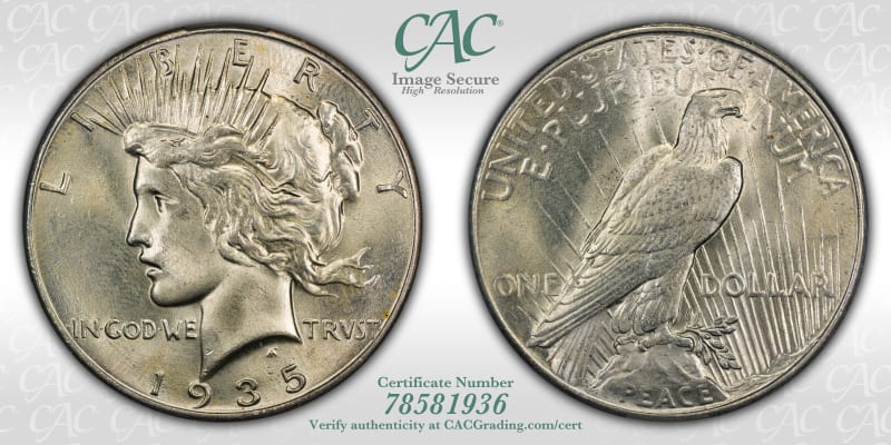 CAC Grading Coin Image Secure