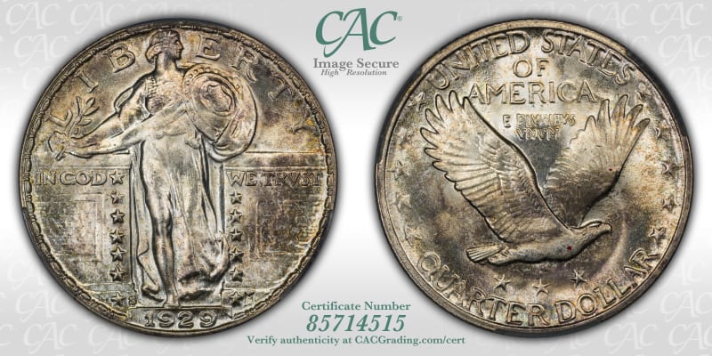 CAC Grading Coin Image Secure