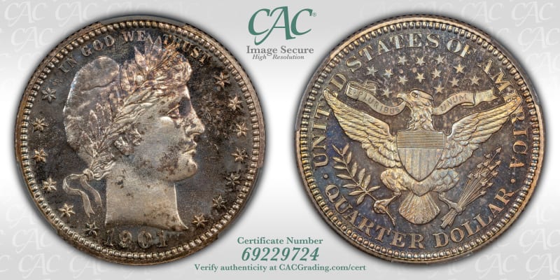 CAC Grading Coin Image Secure