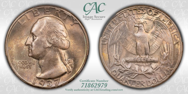 CAC Grading Coin Image Secure