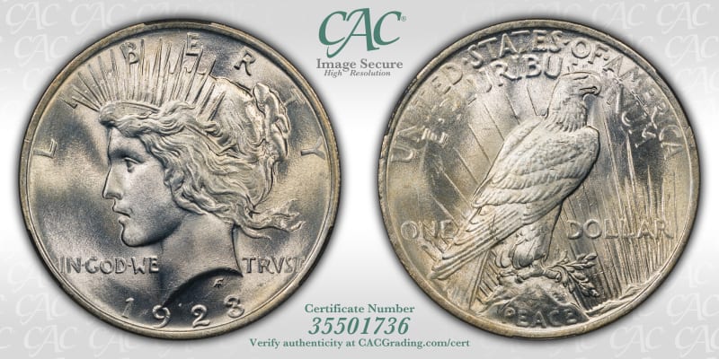 CAC Grading Coin Image Secure
