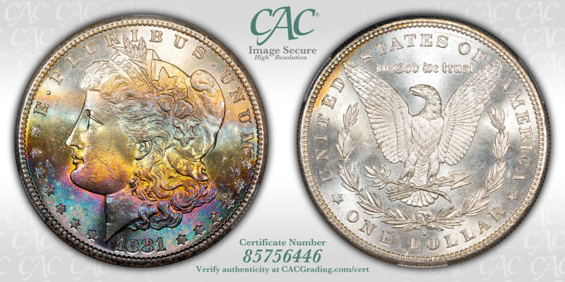 CAC Grading Coin Image Secure