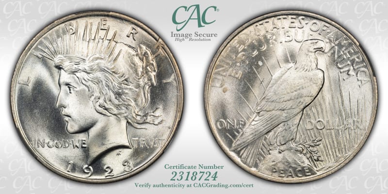 CAC Grading Coin Image Secure