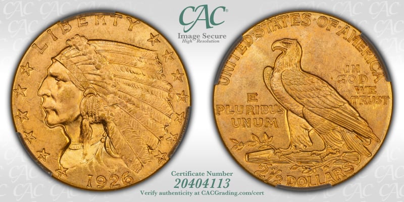 CAC Grading Coin Image Secure